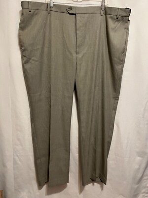 SAVANE Mens Pants NWT 50x30 Sharkskin Big/Tall No Iron Performance Machine Wash