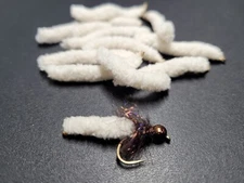 MOP FLY - BODY MATERIAL - CREAM - 1-1/4 X 1/4" - Fly Tying Materials - NEW!