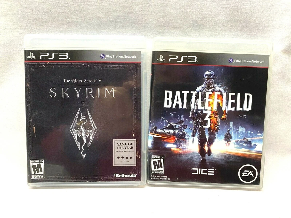 Lot of 2 PS3 Playstation 3 Games The Elder Scrolls V Skyrim