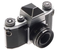 PRAKTICA IV F CHROME SLR 35mm CAMERA MEYER-OPTIK DOMIPLAN 2.8/50mm GOERLITZ f 50