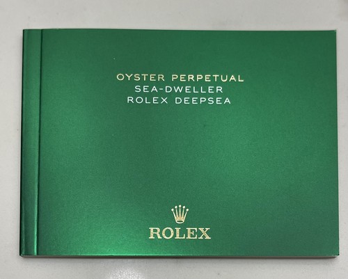 Authentic Rolex Sea Dweller Deepsea Booklet Manual 116660 126660 126600 126603