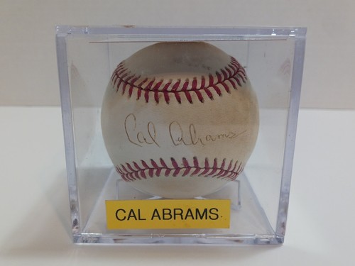 CAL ABRAMS PSA/DNA AUTHENTICATED AUTOGRAPHED BASEBALL - Picture 3 of 7