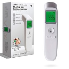 NEW SHARPER IMAGE Digital Touchless Smart Forehead Thermometer Free Shipping