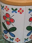 Rare Vintage (Gail Craft) Wooden & Metal Canister Hippie Dippie Trippie — photo 5