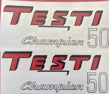 COPPIA ADESIVI TESTI CHAMPION