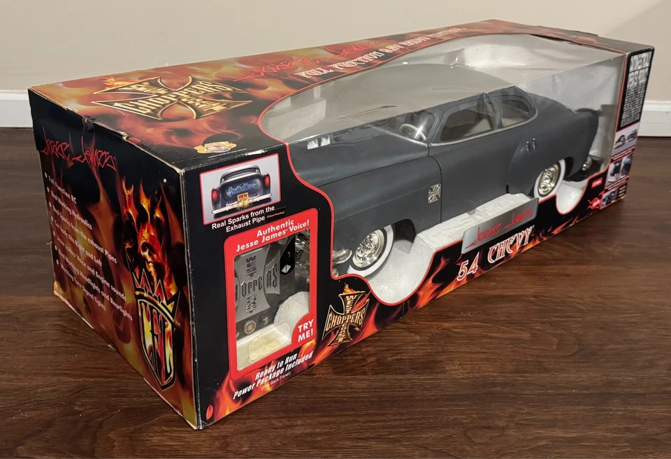 COCHE REMOTO WEST COAST CHOPPERS JESSE JAMES RC 54 GRIS CHEVY ESCALA 1:6 27 MHz 2004 Foto 4 de 4