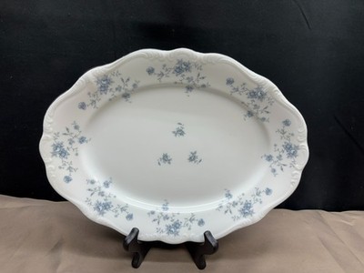 J.  Haviland ''BLUE GARLAND''  Germany ~ Serving Platter ~ 13'' x 9 1/2''