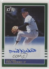 2019 Panini Donruss Retro 1985 Signatures Green 1/5 Phil Niekro Auto HOF 1d4