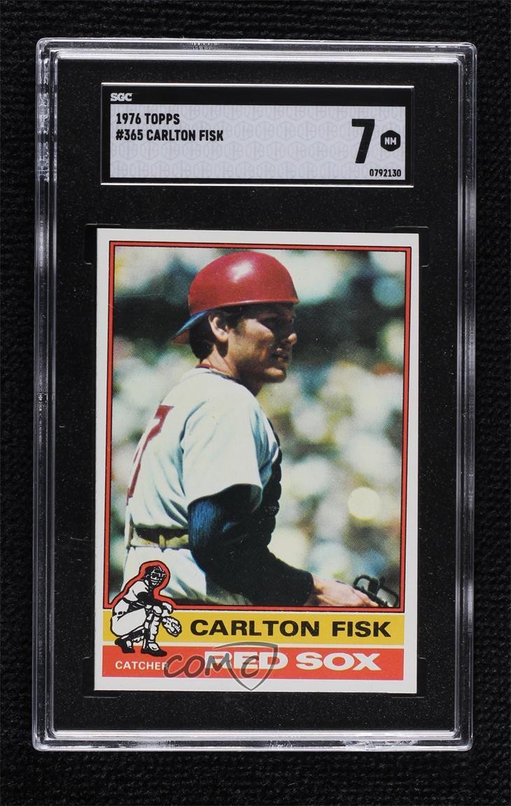 1976 Topps Carlton Fisk #365 SGC 7 HOF 0sa0