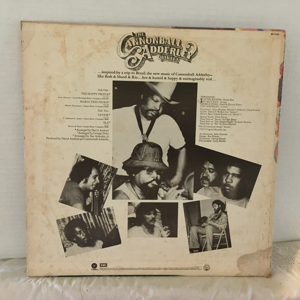 Cannonball Adderley - Happy People 1972  LP - Image 2 of 4