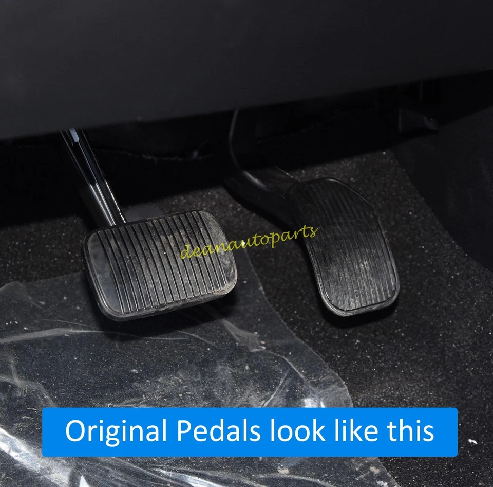 Cubierta de pastillas de pedal de gasolina de freno de pie de acero para Ford F150 Expedition Lincoln Navigator Foto 2 de 4