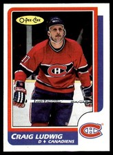 1986-87 O-Pee-Chee Craig Ludwig Montreal Canadiens #220