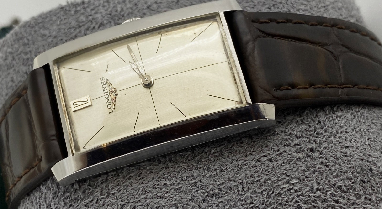 Longines ref 7348-5 cal. 428 Rectangular S/Steel … - image 5