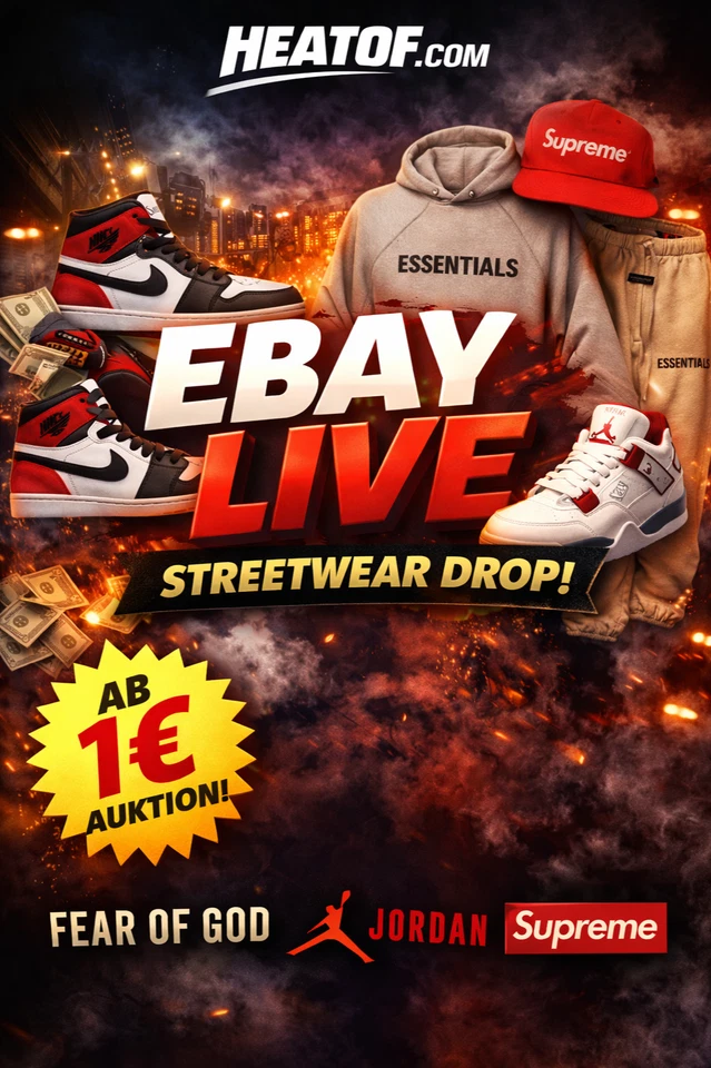 Fear Of God Essentials, Supreme, Stüssy Fashion ab 1€ ersteigern!