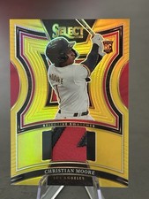2025 Panini Select Selective Swatches Gold Tri-Color Christian Moore /10