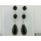 Carlo Viani Dangle/Drop Earrings Jewelry for Her 5 1/8 cts Topaz Sterling Silver — photo 1