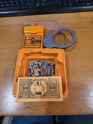Monopoly Cheaters Edition Handcuff and Holder Replacement Parts Pieces