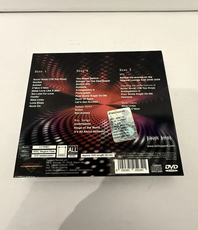 Def Leppard Mirror Ball-Live & More 2-CD+DVD Set 2011 Rare HTF - Image 2 of 4