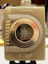 PANASONIC PORTABLE CASSETTE PLAYER WALKMAN NEW BELT WORKING TRANSLUCENT YELLOW.