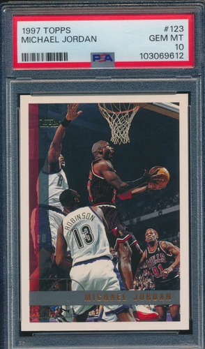 1997 Topps Michael Jordan #123 HOF Chicago Bulls PSA 10 GEM MINT