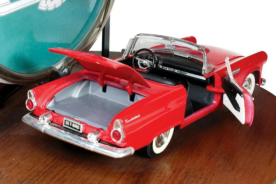 🚗 Vintage Ford Thunderbird Neon Dealer Counter Automotive Sign w/ 1955 TBird 🚗 - Image 3 of 4