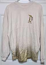 Disneyland Resort Spirit Jersey Medium Pink Cream White Gold Pixie Glitter