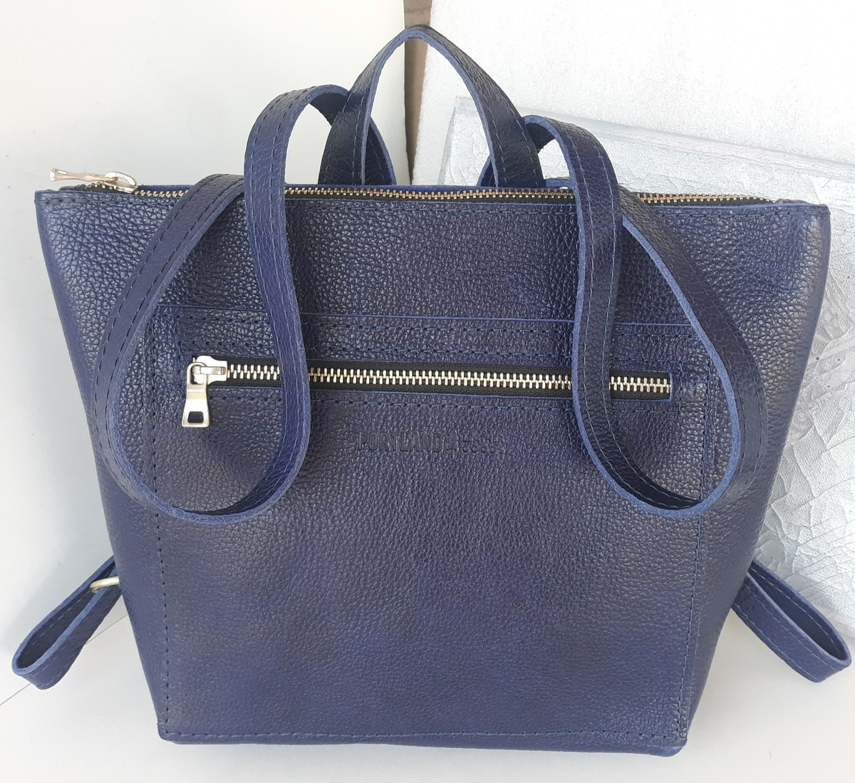 Portland Leather Goods ~ Small Leather Tote Backpack in 