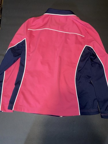 SJB Active Sport Jacket Womens Small Full Zip Hooded Pockets Lightweight Stretch - Picture 10 of 10