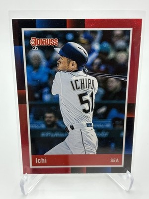 Ichiro Suzuki 2022 Panini Donruss Retro 1988 Variation Holo Red Ichi #240 