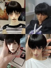 For 1/3 1/4 1/6 Boy BJD Doll Wig Man Male Soft Hair Short Straight Wigs Toy Gift