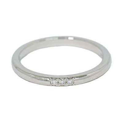 Tiffany & Co. Forver Diamant 3P Ring Band Pt950 Platin US 6,0 3,3 g