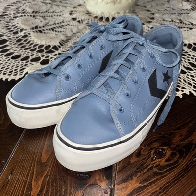 Converse Star Replay Platform Sneakers Lakeside Blue Womens Sz 8.5 Low Top