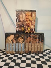 Agatha Christie’s Poirot 3 Box sets 18 Diff VHS Lot Acorn Media - PBS Mystery