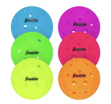 Franklin X-40 Outdoor Multicolor Perforated Plastic Pickleball Balls Set