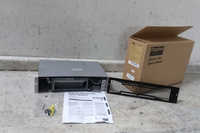 #ad Dayton 2YV10A 120VAC 2560 5120 BtuH 80 CFM Electric Kickspace Heater $199.99