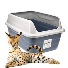 XXL Extra hohe Katzentoilette offene Katzenklo Katzen WC mit hohem Rand Jumbo