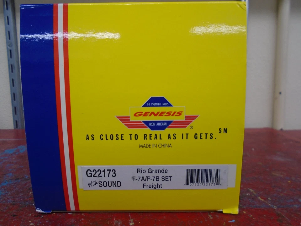 Athearn Genesis Rio Grande F7 Freight AB Set HO Scale G22172 5711 5712 DCC Sound - Image 3 of 4