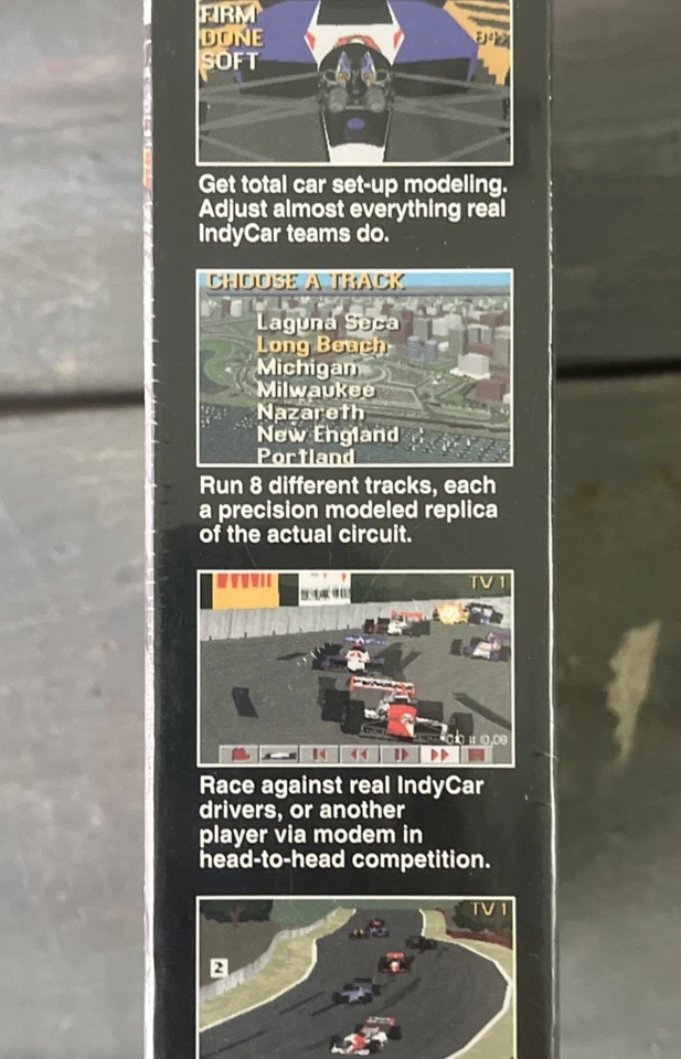 New IndyCar Racing Indianapolis 500 PC Game Simulation CD-Rom Papyrus Virgin - Image 3 of 3