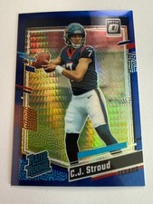 2023 Donruss Optic Blue Hyper #244 CJ Stroud RC RATED ROOKIE Texans
