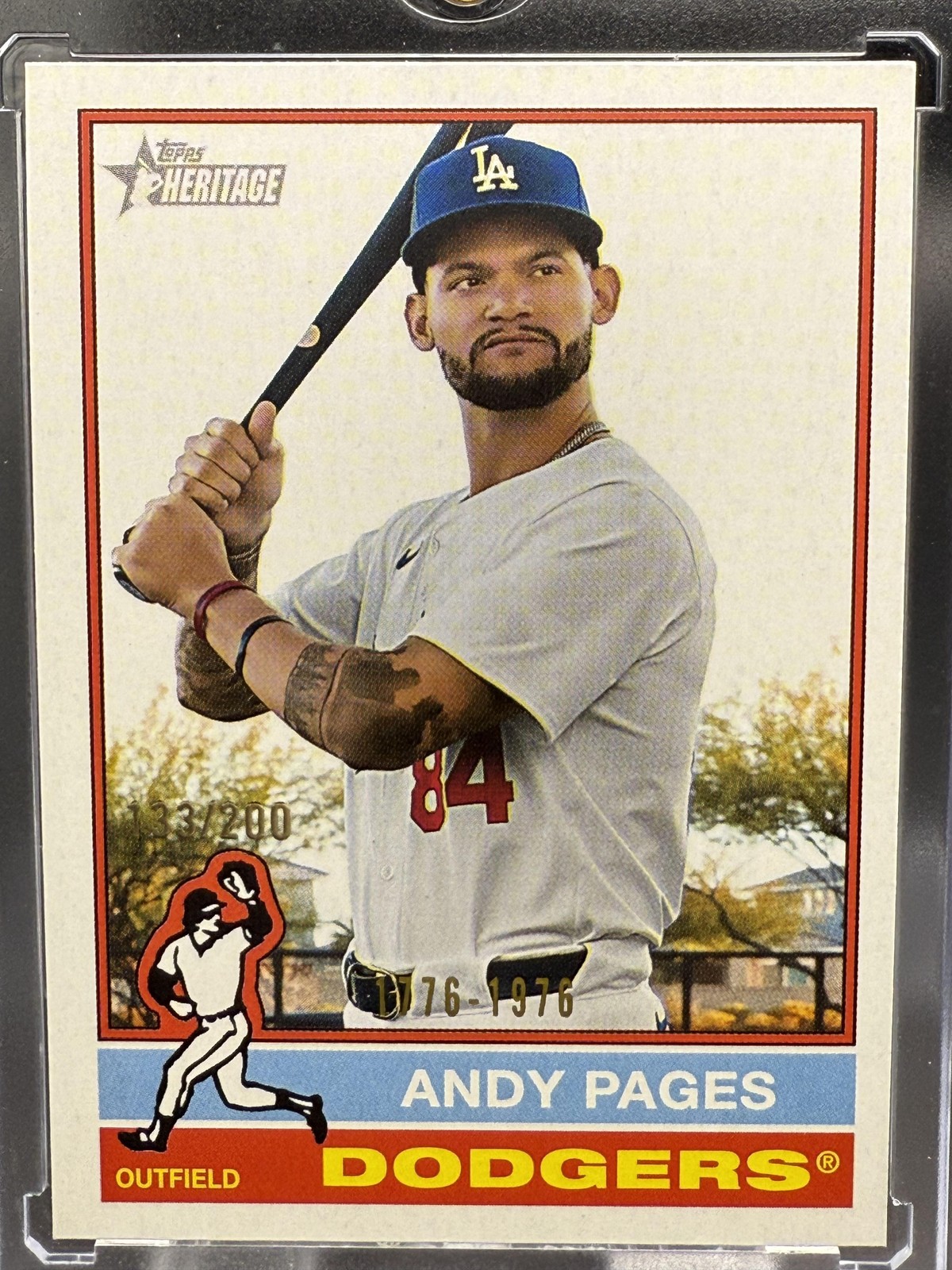 Andy Pages 2025 Topps Heritage Bicentennial #/200 #379