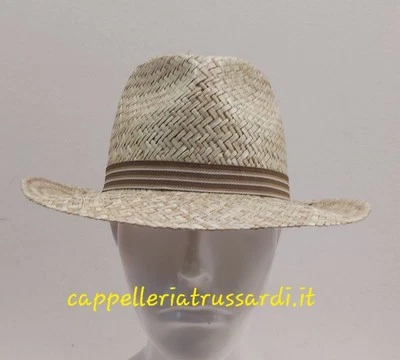 Chapeau En Paille Naturelle À Large Bord Fabriqué En Italie - Photo 1/4
