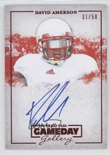2013 Press Pass Gameday Gallery Red 31/50 David Amerson #GG-DA Auto 0b2