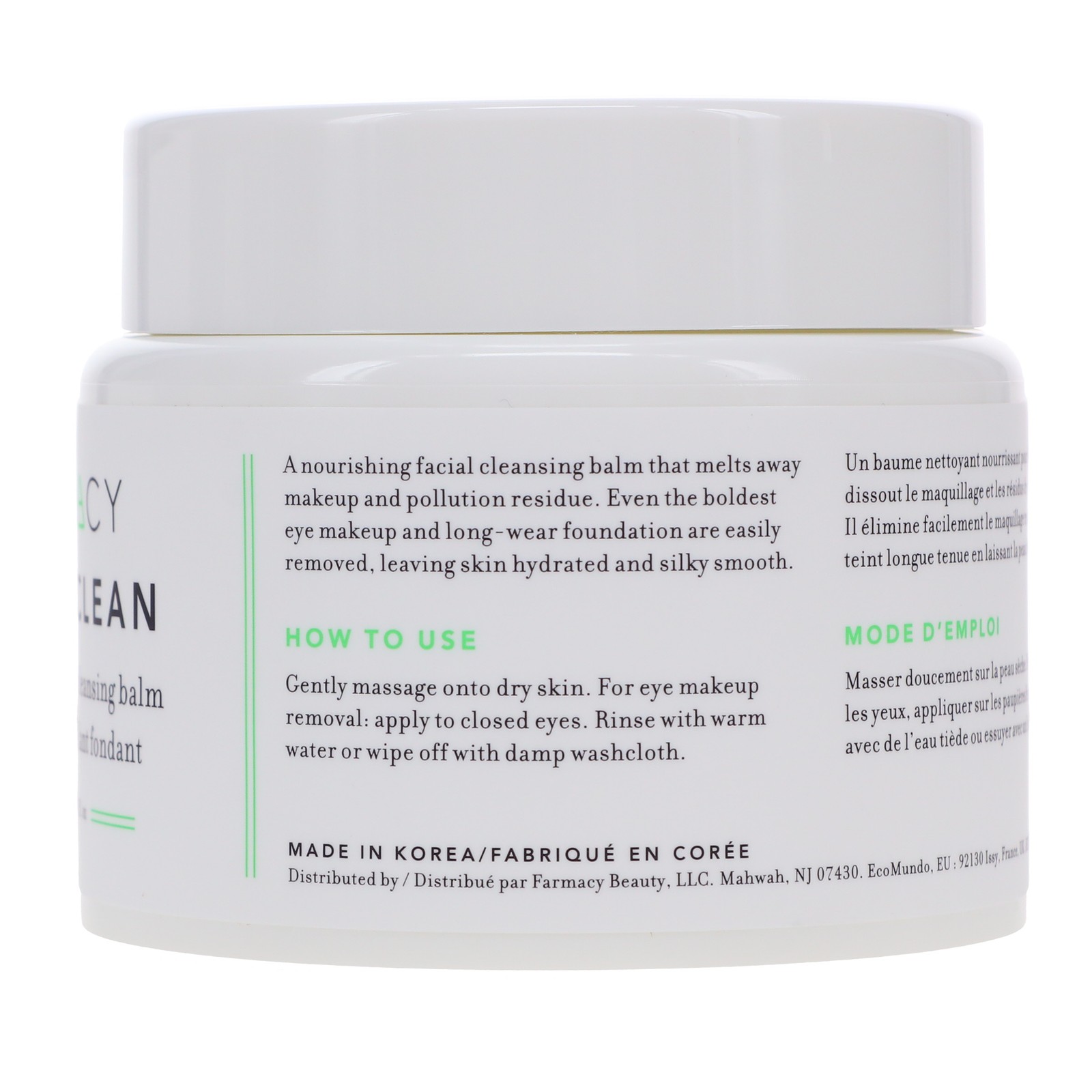 Farmacy Green Clean Makeup Meltaway Cleansing Balm 6.8 oz