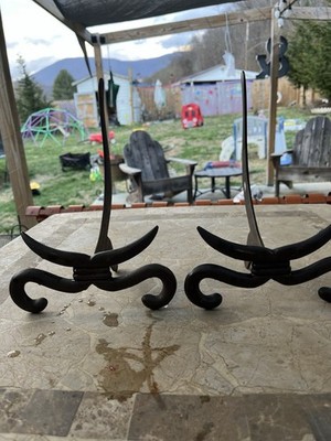 Chinoiserie Metal Easel, Picture Stand. Small, Collapsible. Lot Of 2, VGC