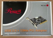 Rosewill RC-110 FireWire and USB 2.0 PCI adapter card