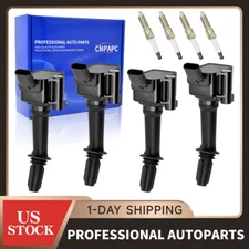 4pcs Ignition Coil & Iridium Spark Plug Kits For Chevrolet GMC Buick L4 UF802