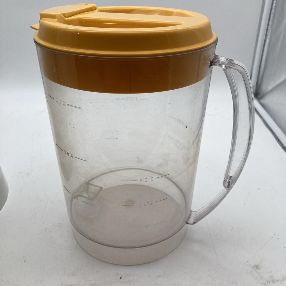 Mr. Coffee 3 Quart Iced Tea Pot Maker TM 3.5 Complete Pitcher Yellow