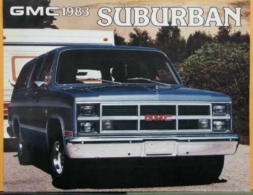 1983 GMC Suburban Canadian English Text Sales Brochure Folder Original - Imagen 1 de 3