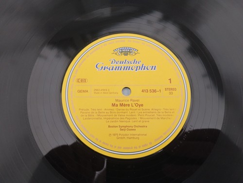 DG 413 535-1 Ravel -Boston Symphony Orch Seiji Ozawa Orchestral WorksNM DBL LP# - Picture 5 of 7