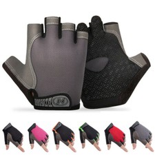 Cycling Half Finger Gloves Bike Training Sports Fingerless MTB BMX XC Road Mitts